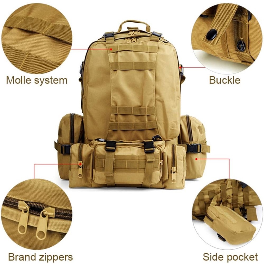 Camouflage Tactical Backpack For Men View 3